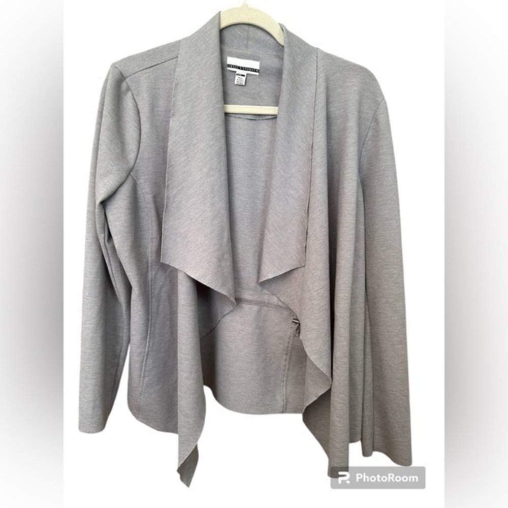 Gray Open Front Blazer, Large